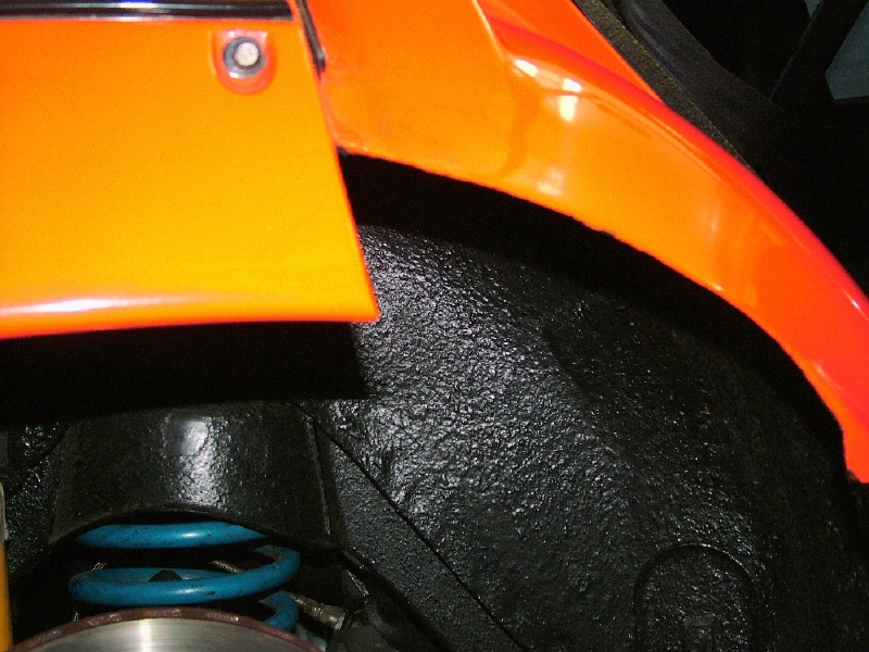 cutting wheel arches and fitting flares Paint & Panel GMHTorana